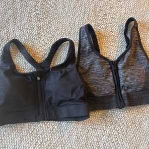 Athleta zip up sports bra bundle